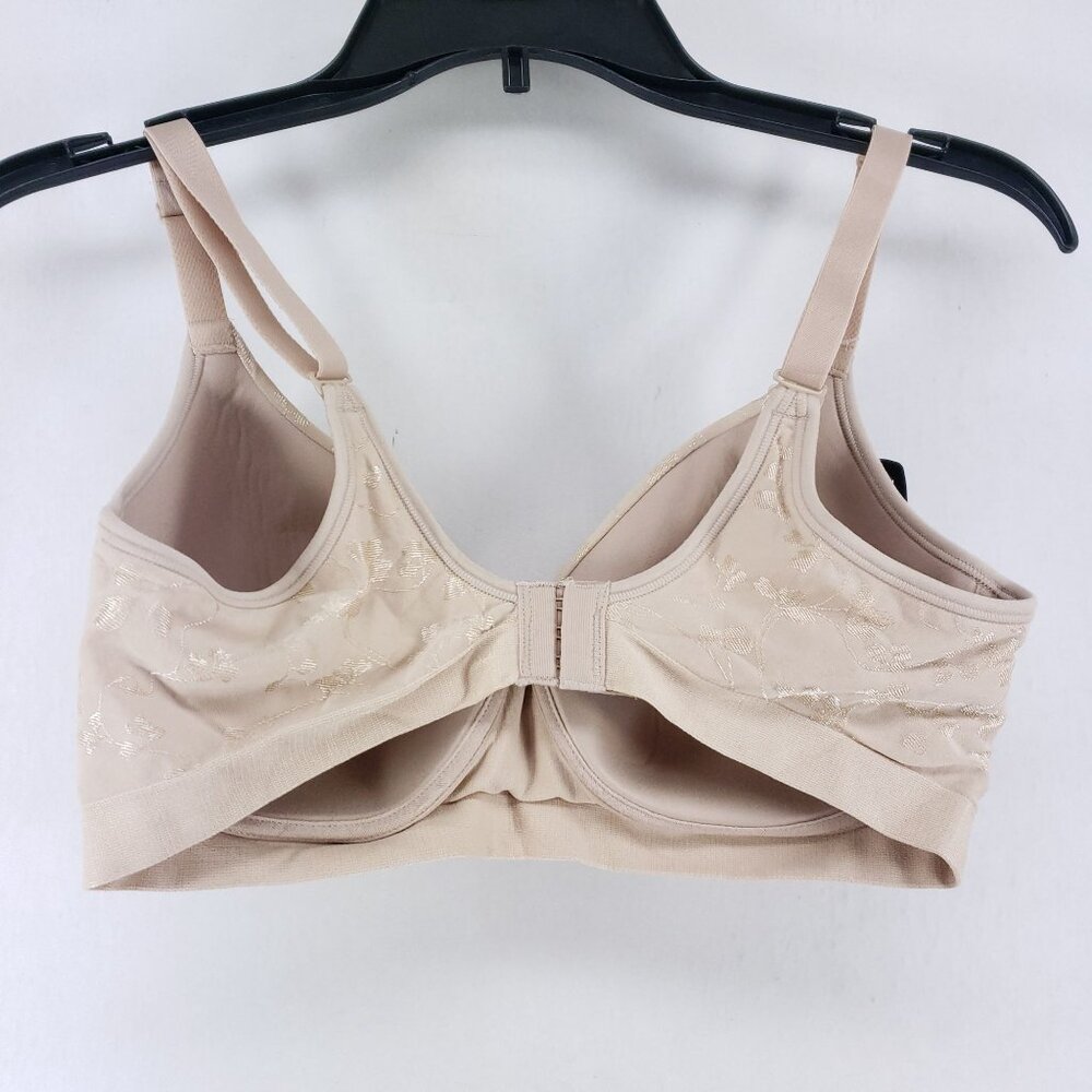 Bali Comfort Revolution Wirefree Bra Size Medium Sand Cool Comfort Nylon/Spandex - Picture 2 of 5